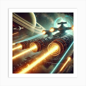 Solar Lance Cannons Piercing Shields 1024x1024 Art Print