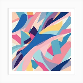 Abstract Colors And Shapes 6 001 001 Art Print 3 Art Print