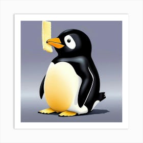 Linux Penguin Art Print