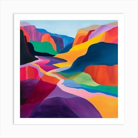 Abstract Travel Collection Jordan 4 Art Print