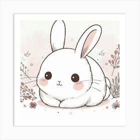 Cute Bunny 6 Art Print