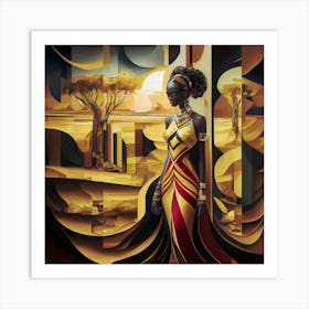 African Woman Art Print