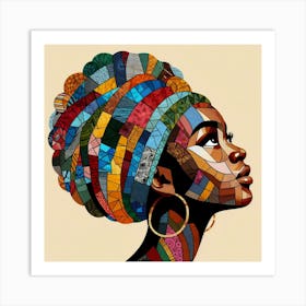 African Woman Portrait Art Print