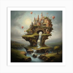 Castle On A Hill Art Print