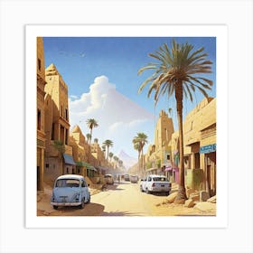 Egyptian Street Art Print