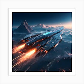 Spaceship Art Print