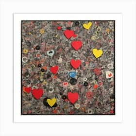 'Love Hearts' Art Print