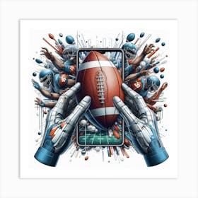 Football Hands Art Print