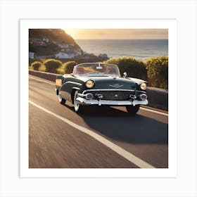 Chevrolet Bel Air Convertible Art Print