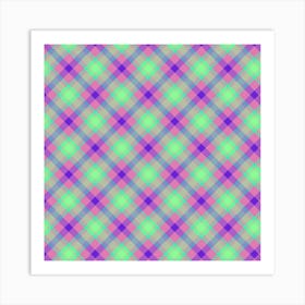 Plaid Fabric 182 Art Print