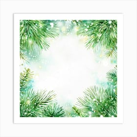 A Watercolour Style Depiction Of A Festive Environment Weaving Together Elements Of Magic And Celeb (5) 1 Art Print