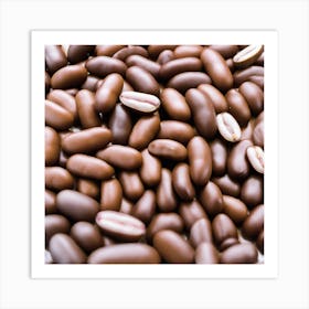 Chocolate Beans Art Print