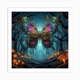 Steampunk Butterfly 1 Art Print