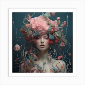 Flower Head Art Print