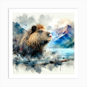 Creative Wild Animal Representation 99 Art Print