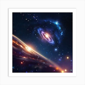 Galaxy In Space 1 Art Print