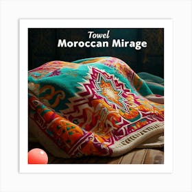 Towel design Moroccan mirage Art Print