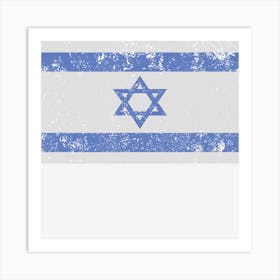 Israeli Flag Israel Jewish Star Of David Jerusalem Art Print