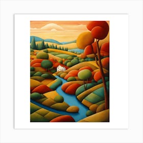 Autumn Landscape Art Print