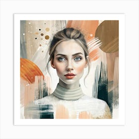 Portrait Of A Woman 1 Art Print