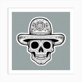 Day Of The Dead Skull 18 Art Print