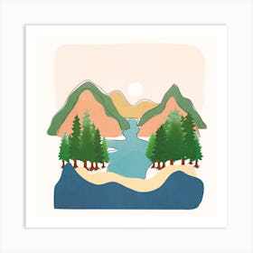 Minimalistic Landscape II Art Print