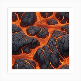 Lava texture 29 Art Print