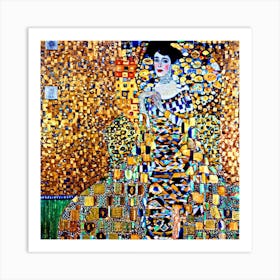 Lady In Gold Art Print