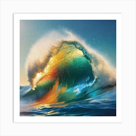 Rainbow Wave 4 Art Print