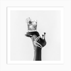 Fashionable Drink - SQUARE Art Print