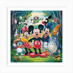 Mickey And Friends 1 Art Print