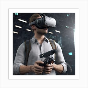 Vr Headset 31 Art Print