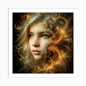 Face Of A Girl Art Print