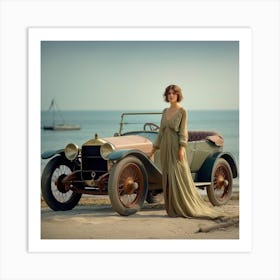 Vintage Car 1 Art Print