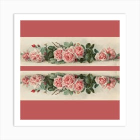 Vintage Roses 1 Art Print