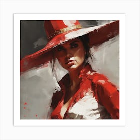 Red Hat 2 Art Print