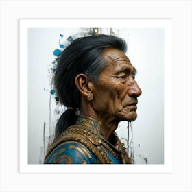 Portrait Of An Old Man Art Print