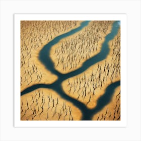 Dead Trees In The Desert 1 Art Print