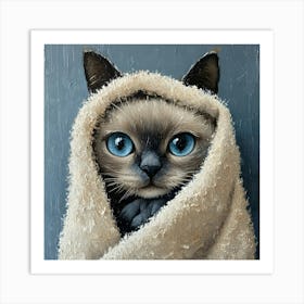 Bathroom Cat 4 Art Print