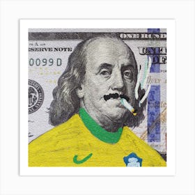 Brazil One Dollar Bill Art Print