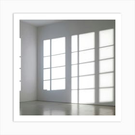 White Room With Windows 4 Art Print