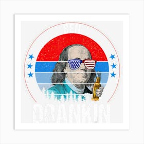 Hot Trend Ben Drankin Usa Independence 4th Of July Men Art Print