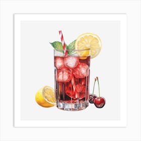 Cherry Lemonade Art Print