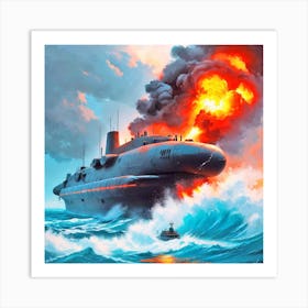 Russian Submarine 1 Art Print