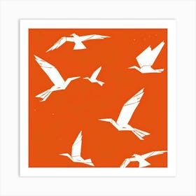 Origami Birds 7 Art Print