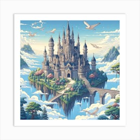 Castle In The Clouds 7 Art Print