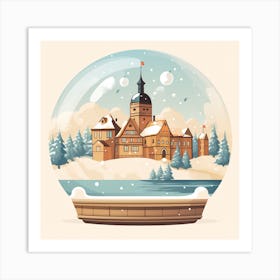 Trakai Castle Lithuania Snowglobe Art Print