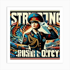 Striking Russia In October Art Print