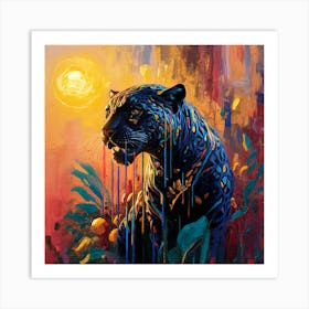 Black Jaguar 1 Art Print