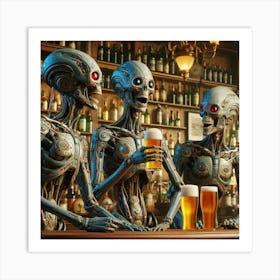 Down the pub Art Print